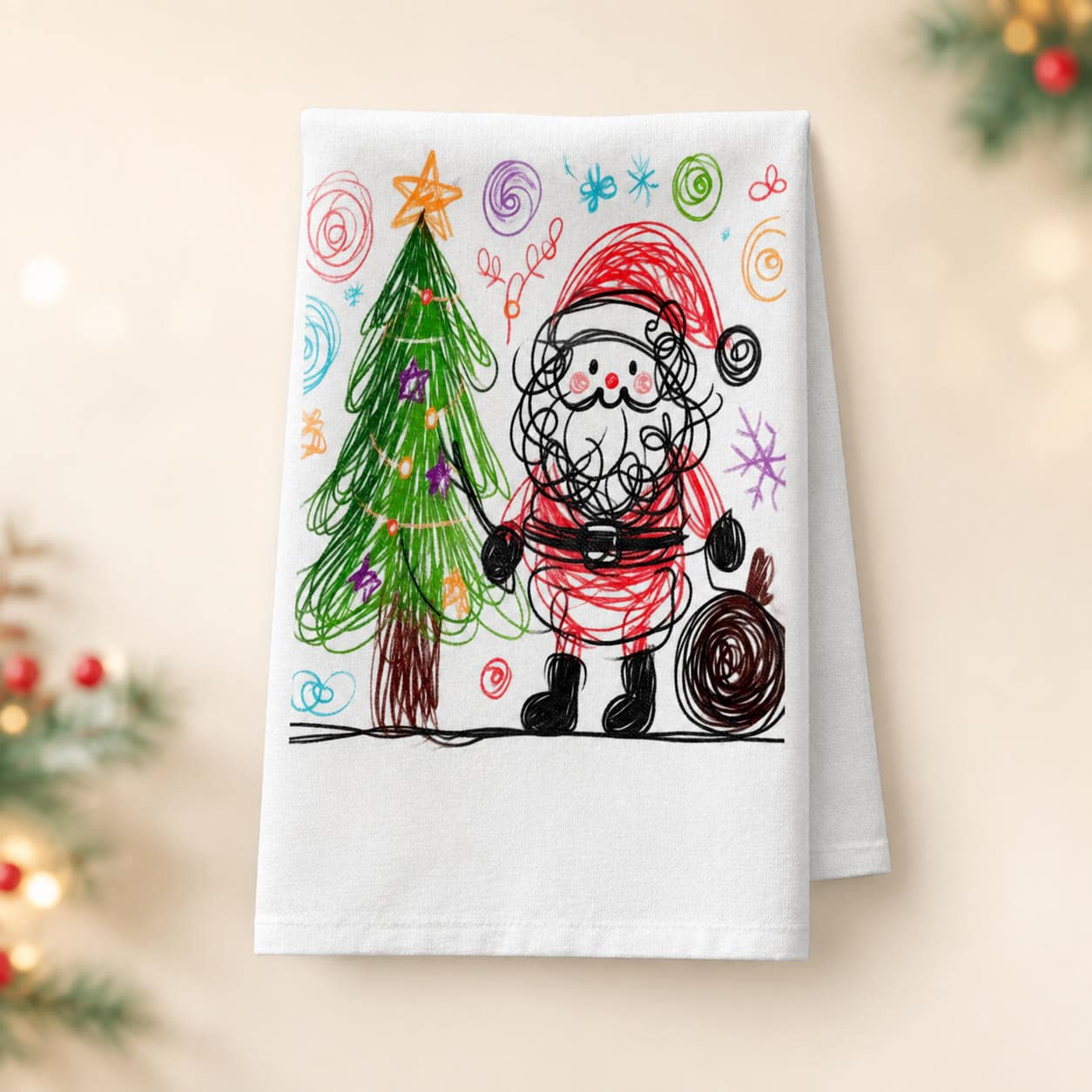 Personalised tea towel